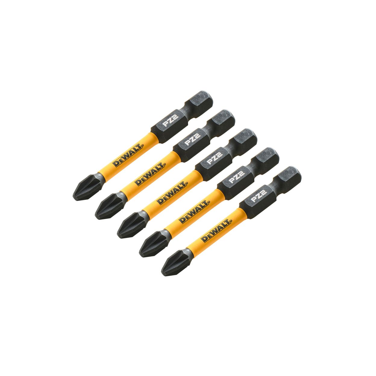 Бита DEWALT PZ2, 57 мм, HEX, 5 шт. (DT7391T-QZ)