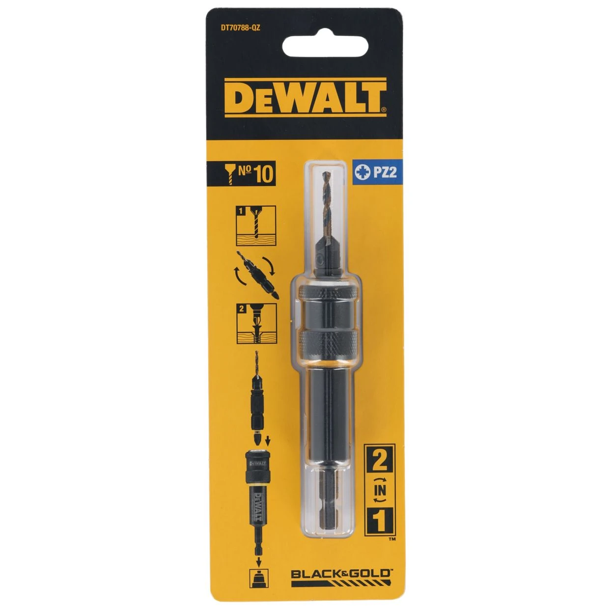 Купить DEWALT DT70788 быстросменный узел Flip&Drive: бита PZ2, 25