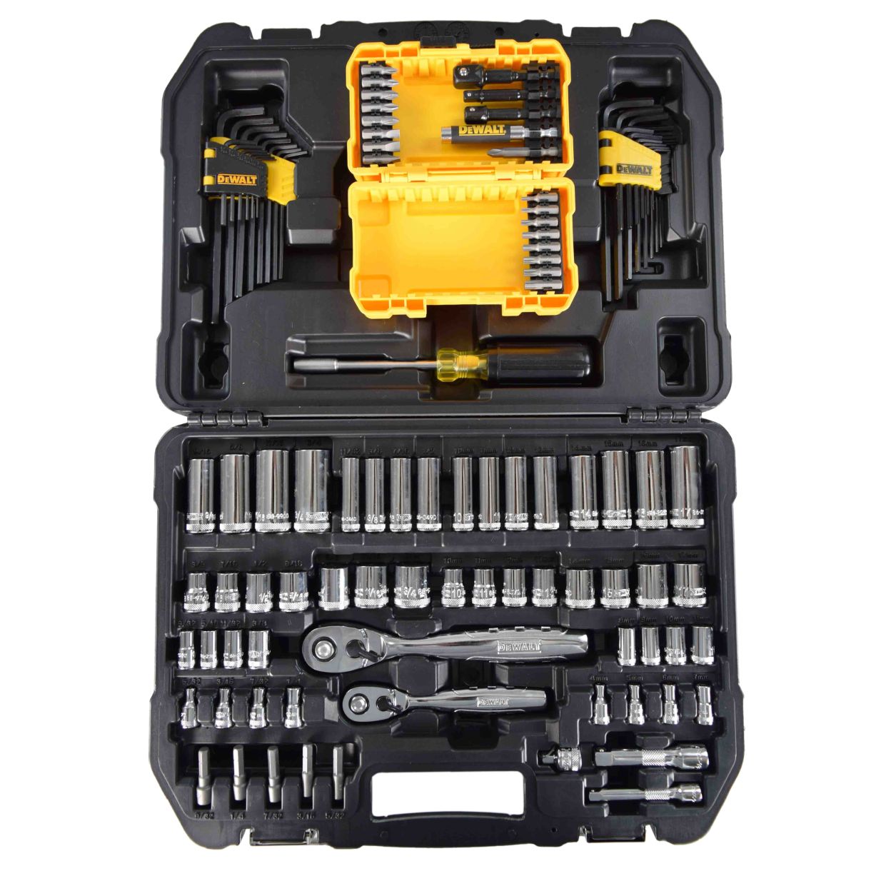 Набор ручного инструмента и оснастки DEWALT DWMT73801-1, 108 шт., в кейсе