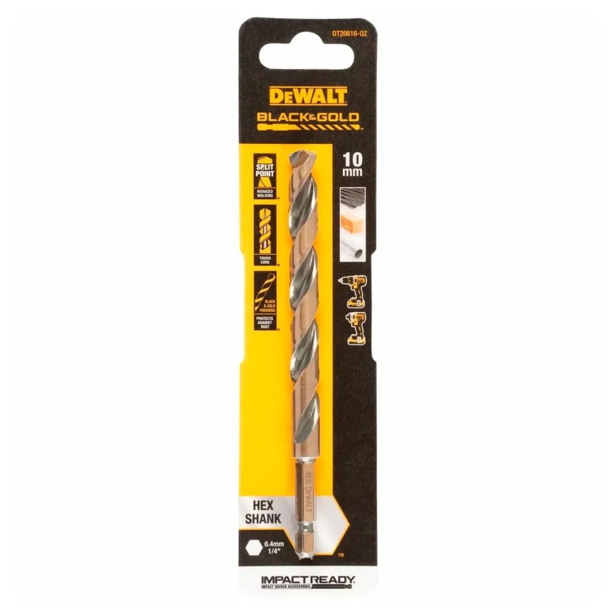 Сверло по металлу DEWALT DT20616, 10x99.5x137 мм, 1 шт. (DT20616-QZ)