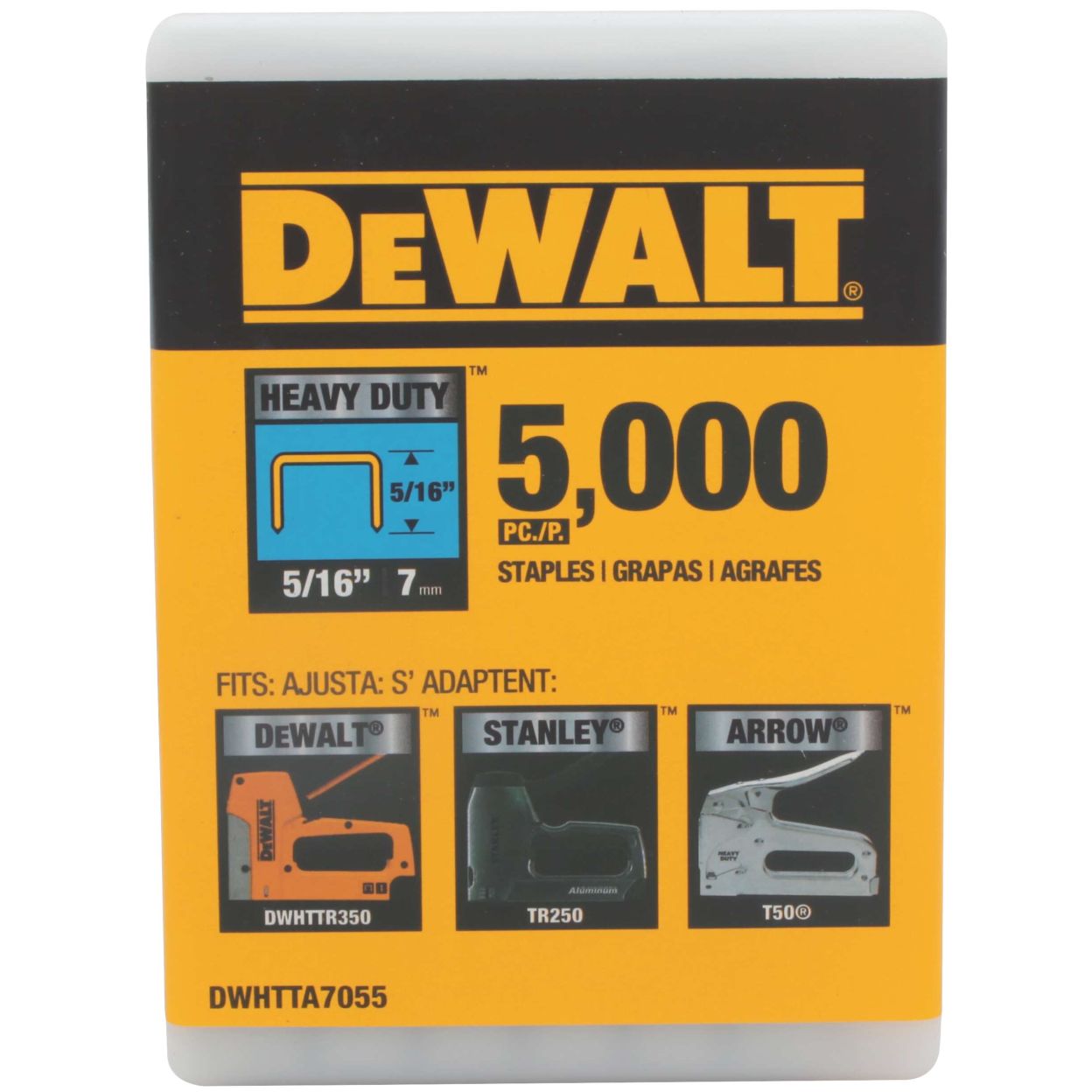 Скоба DEWALT DWHTTA7055, для степлера DWHTTR350, 7 мм, 5000 шт.