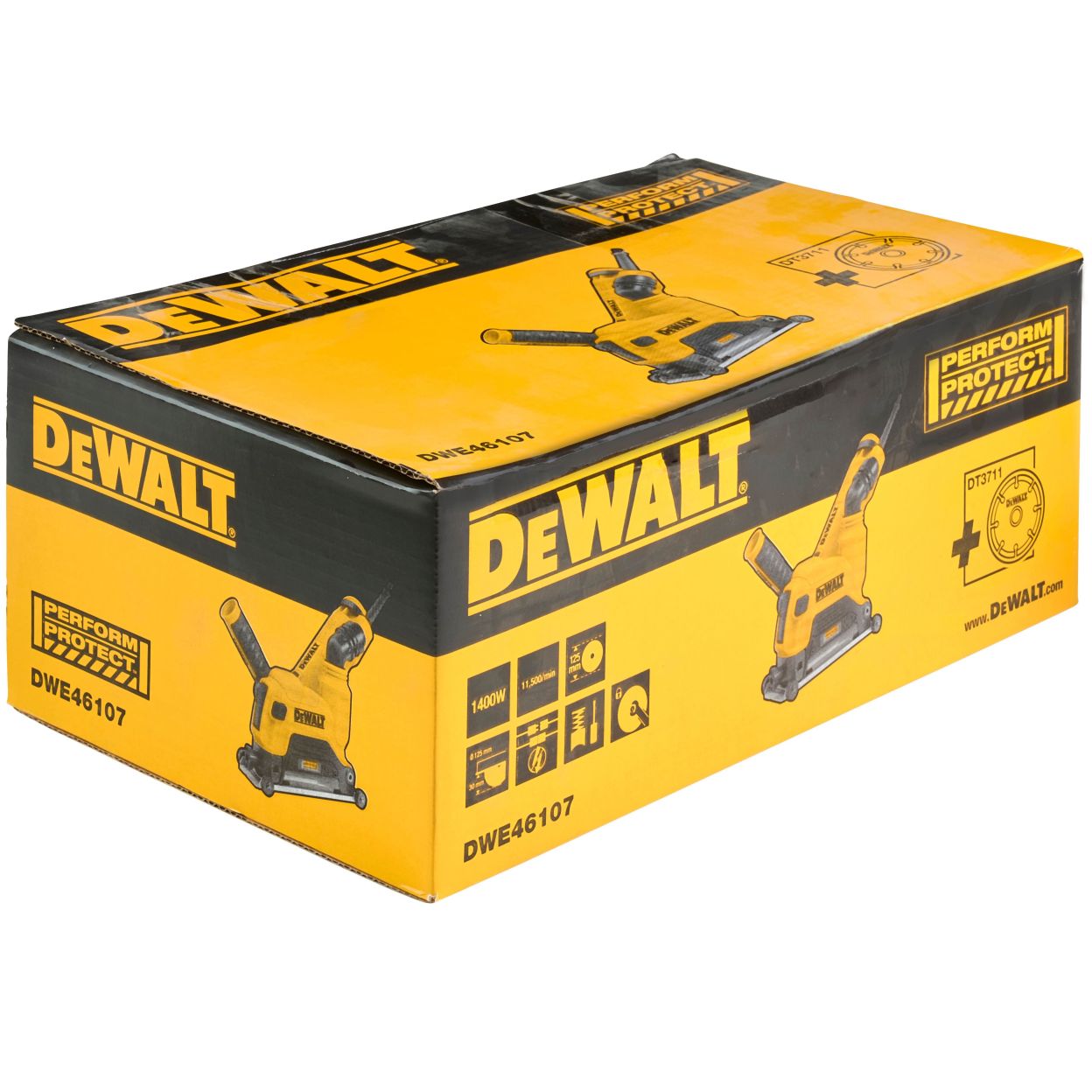 Штроборез DEWALT DWE46107, 1400 Вт, 125 мм, 11500 об/мин (DWE46107-QS)