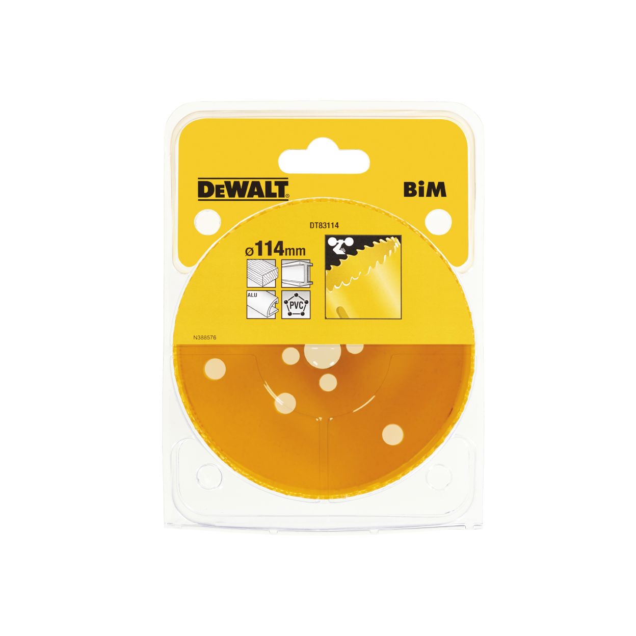 Коронка биметаллическая DEWALT DT83114, M3 114 x 46 мм