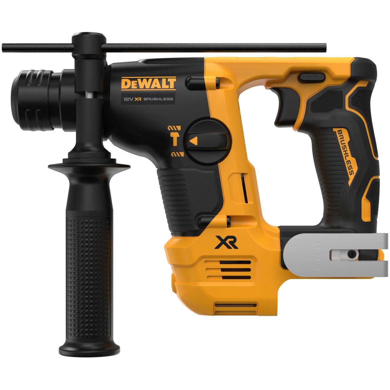Аккумуляторный перфоратор DEWALT DCH072NT, 12 В, 1.2 Дж, 4280 уд/мин, без АКБ и ЗУ, в кейсе TSTAK (DCH072NT-QW)
