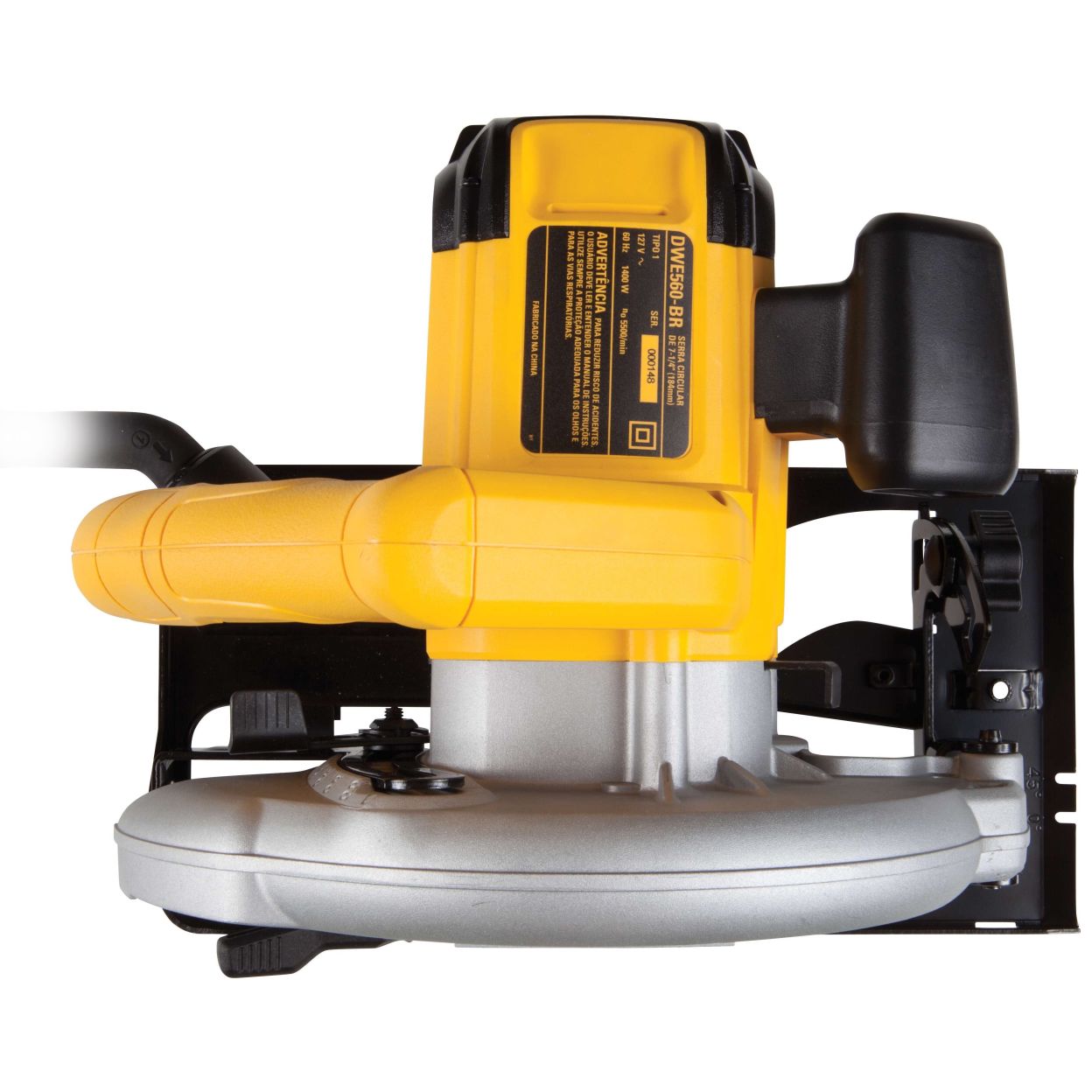 Дисковая пила DEWALT DWE560K, 1350 Вт, 184 мм, 5500 об/мин, в кейсе (DWE560K-QS)