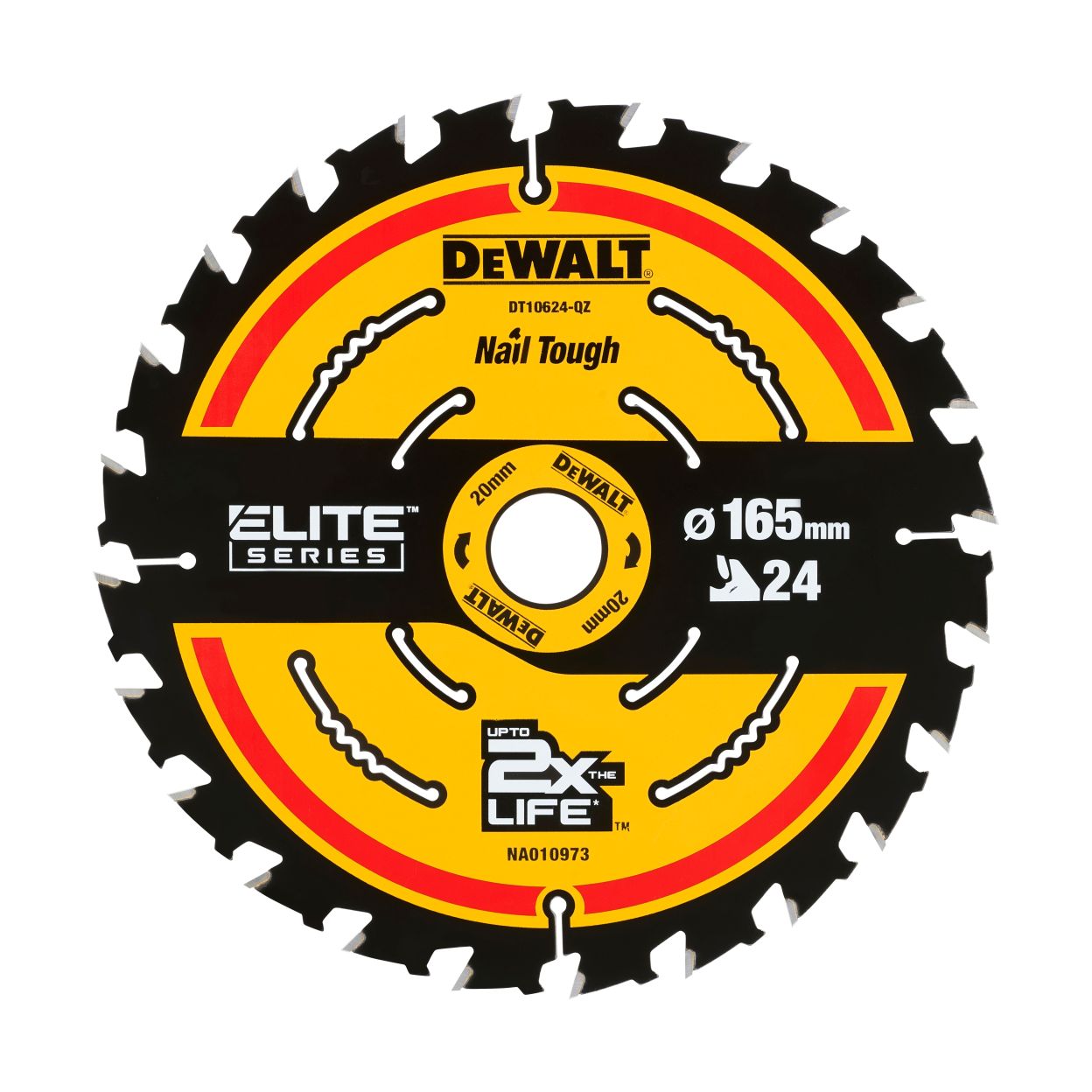 Пильный диск DEWALT EXTREME DT10624, 165/20 мм.