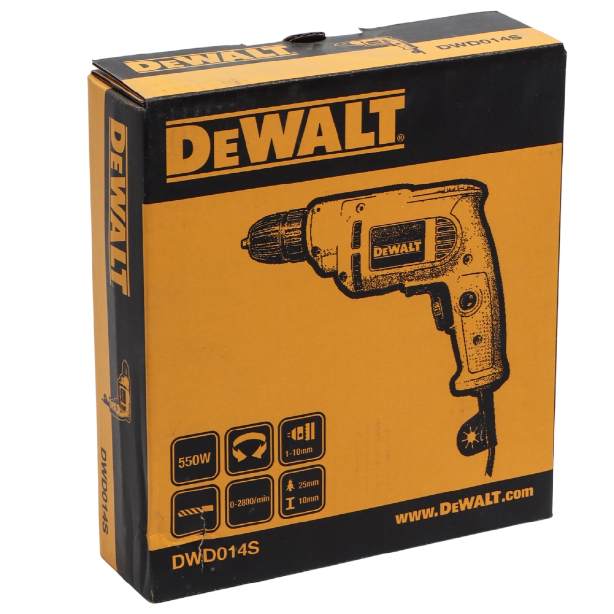 Дрель DEWALT DWD014S, 550 Вт, 2800 об/мин (DWD014S-QS)
