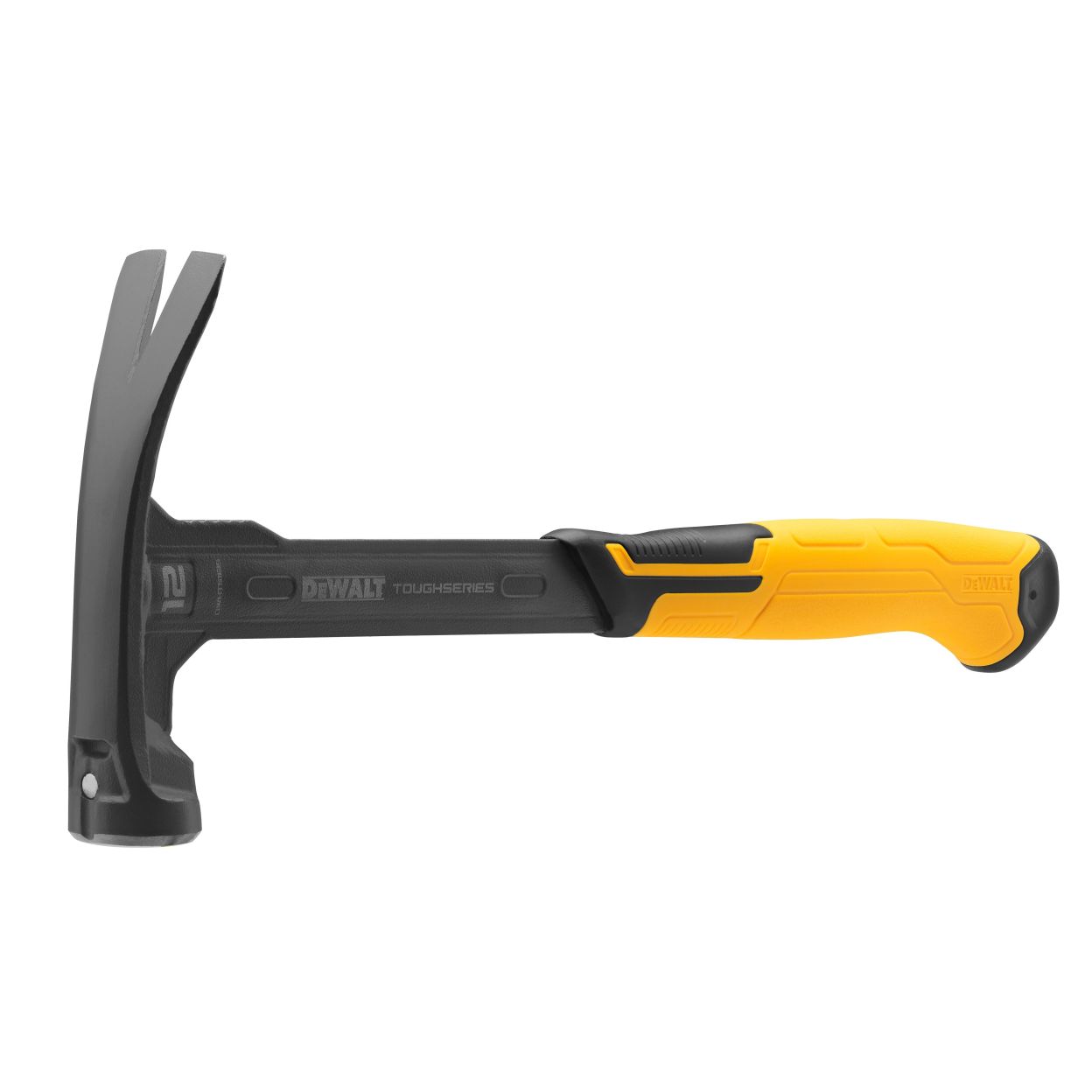 Молоток с прямым заострённым гвоздодёром DEWALT TOUGHSERIES, облегчённый, 340 г (DWHT51135-0)