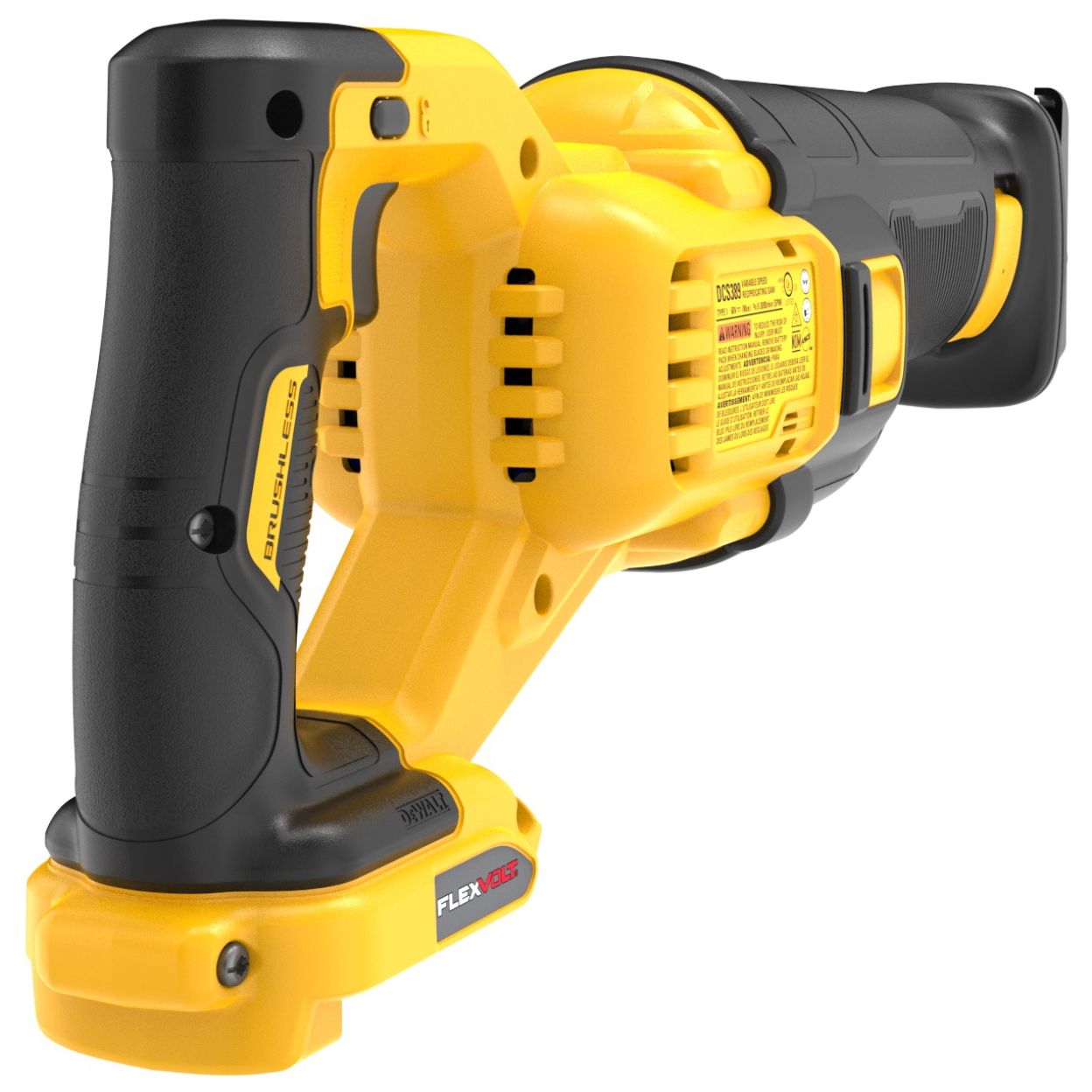 Аккумуляторная сабельная пила DEWALT DCS389T2, 54 В, 3000 ход/мин, 28.6 мм, с 2 АКБ 2 Ач и ЗУ, в кейсе TSTAK (DCS389T2-QW)