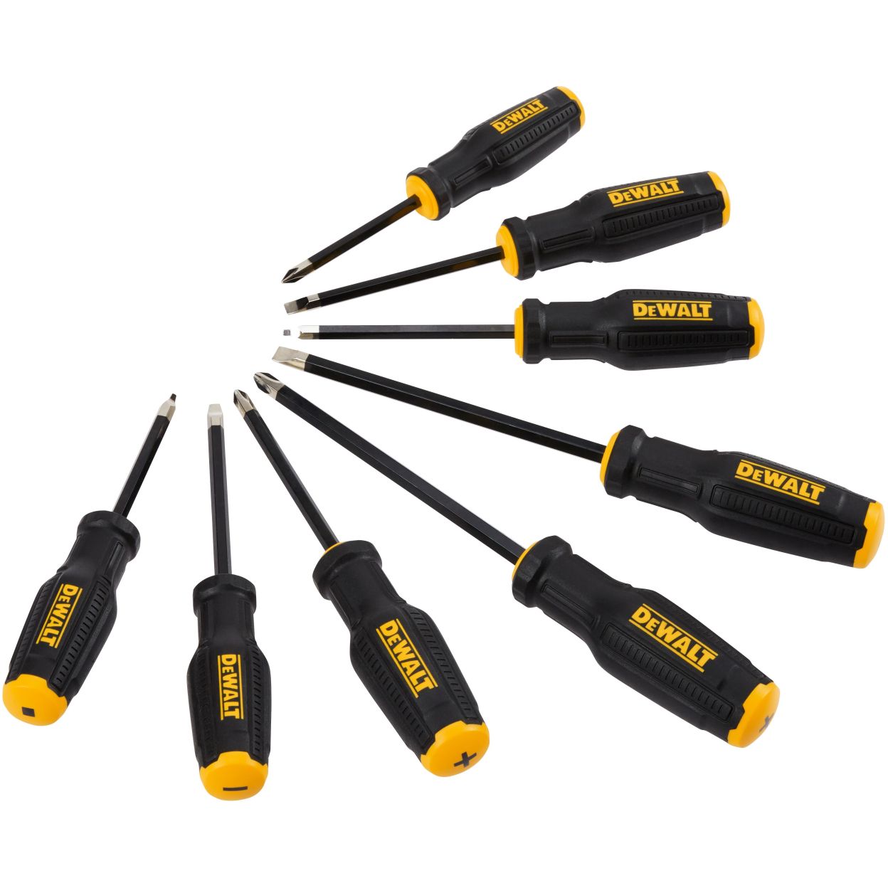 Набор отверток DEWALT TOUGHSERIES DWHT65102-0, PH/PZ/SL, 8 шт.