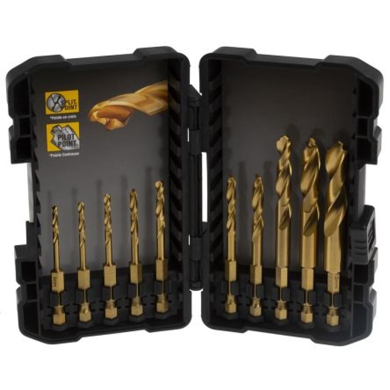 Набор сверл DEWALT DT50050 по металлу, 3-12 мм, 10 шт. (DT50050-QZ)