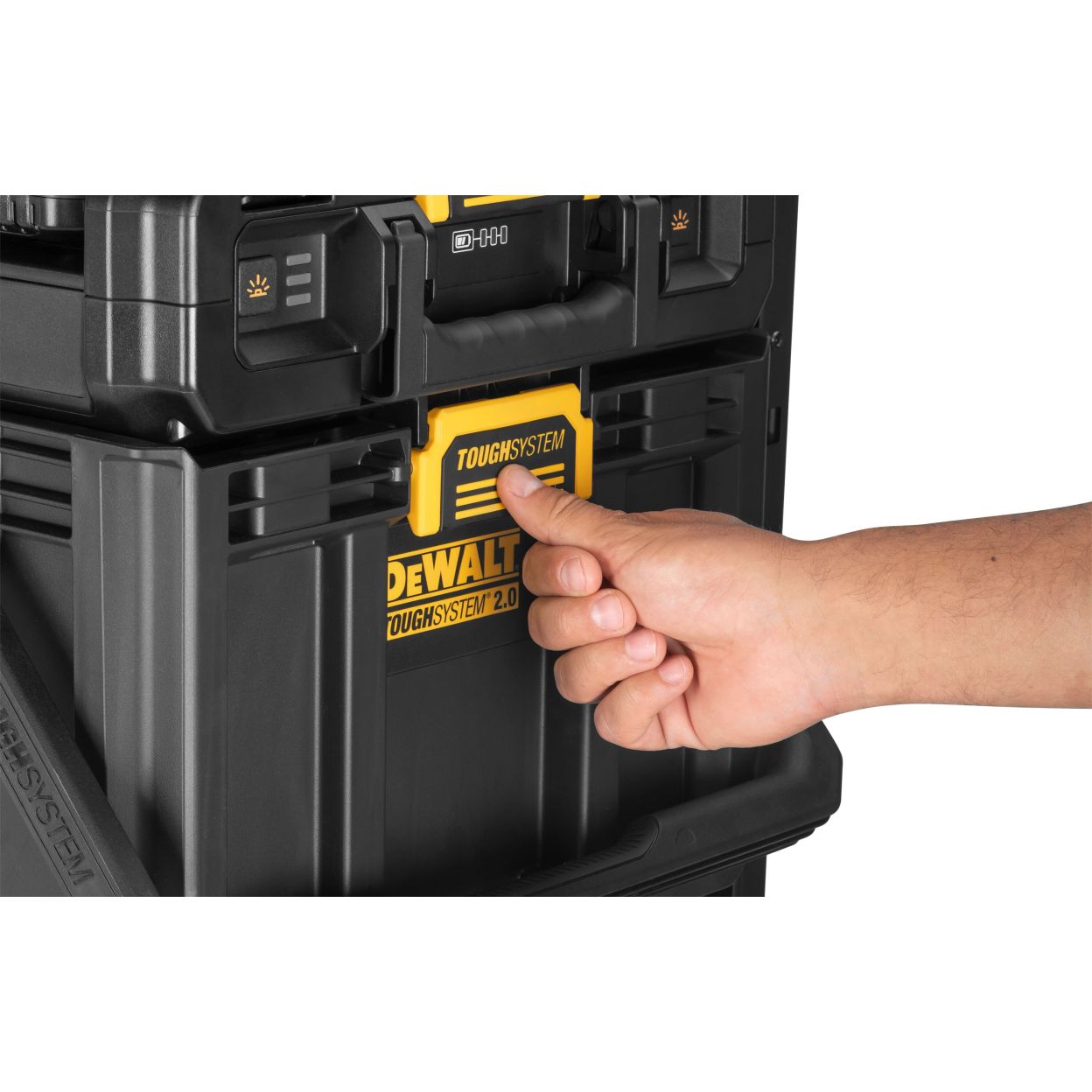 Ящик для инструмента DEWALT TOUGHSYSTEM DWST08061-1, c прожекторами, 4000 лм, 14 л