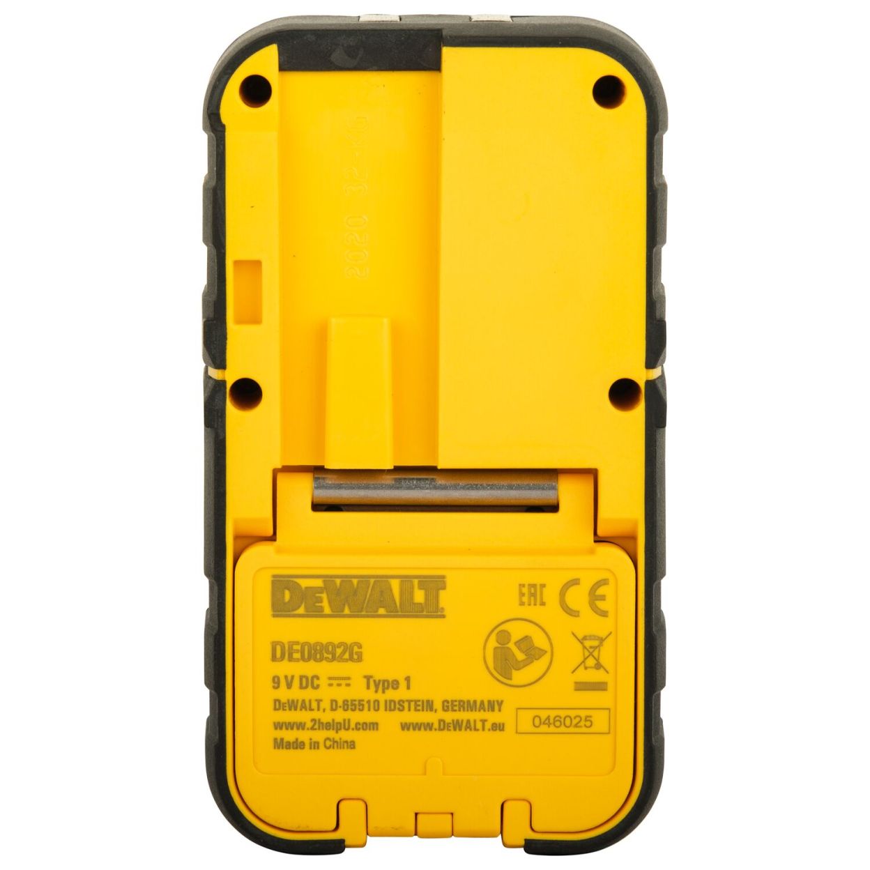 Детектор зеленого лазерного луча DEWALT DE0892G, на батарейках, 50 м (DE0892G-XJ)