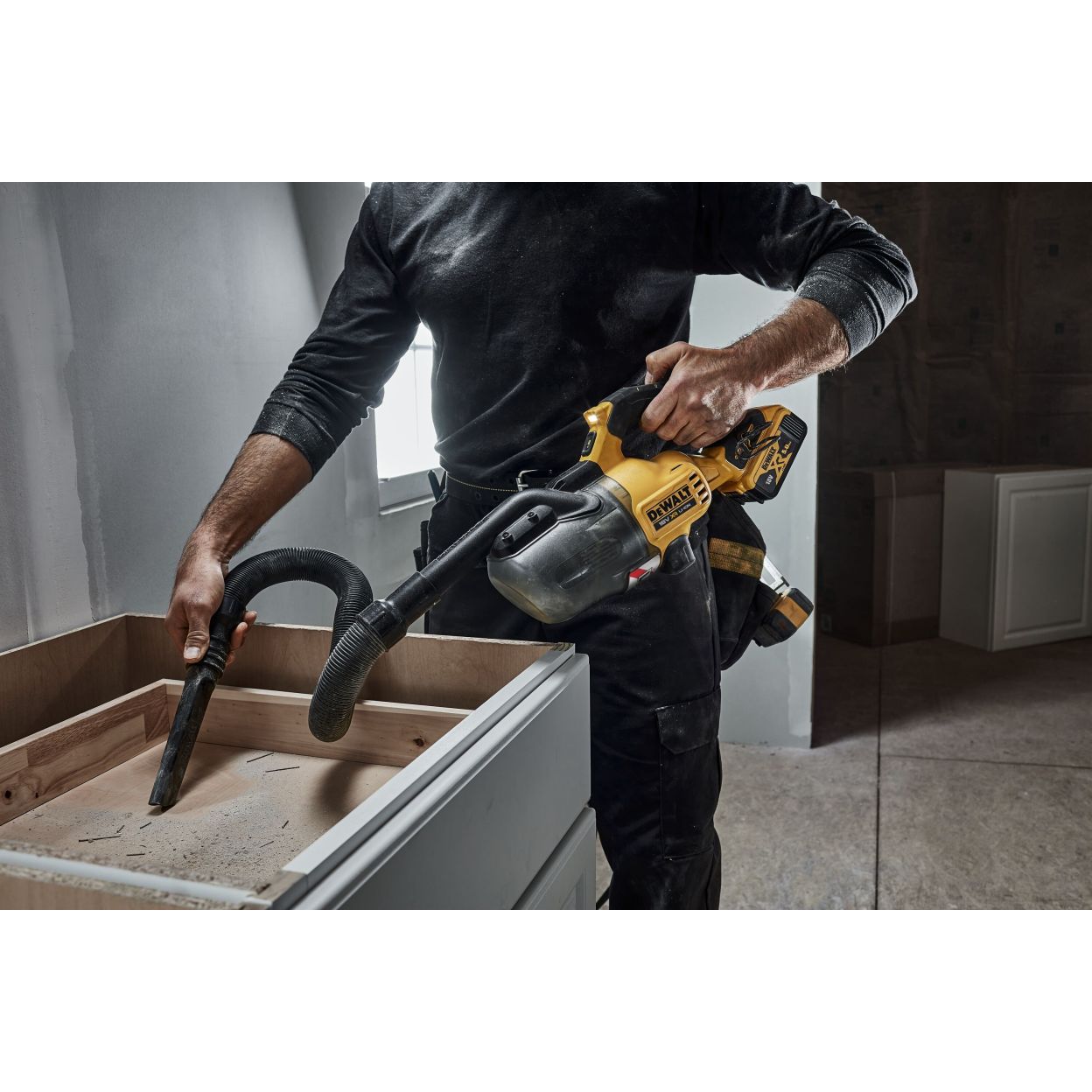 Аккумуляторный пылесос DEWALT DCV501LN, 18 В, 0.75 л, без АКБ и ЗУ, в сумке (DCV501LN-XJ)