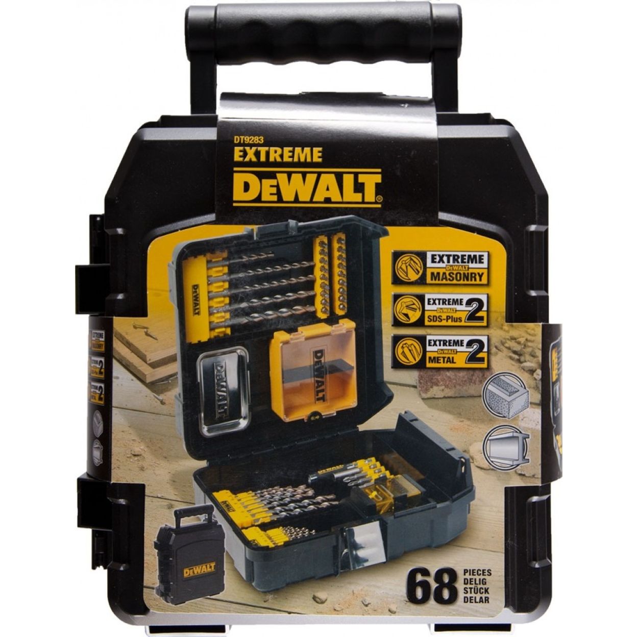 Набор сверл и бит (69 шт.) DEWALT EXTREME DT9283 в кейсе