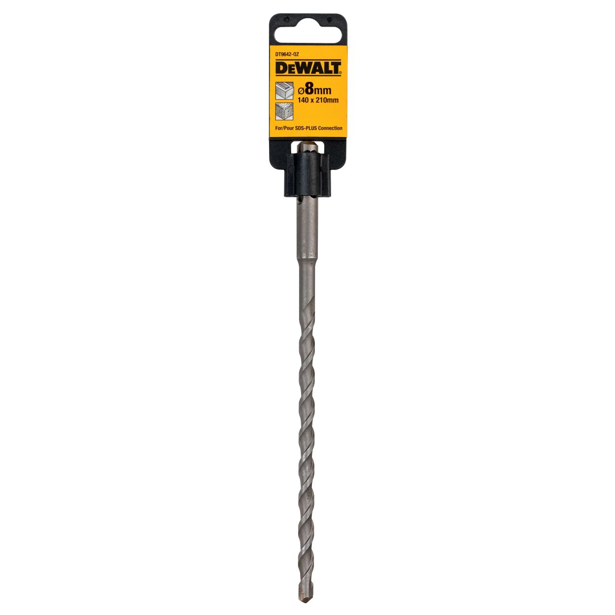 Бур DEWALT INDUSTRIAL, SDS-Plus, 8x210 мм (DT9642-QZ)