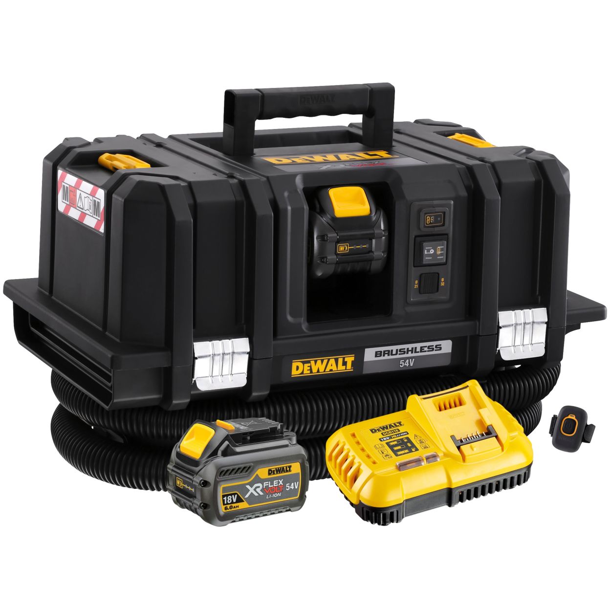 Аккумуляторный строительный пылесос DEWALT DCV586MT2, 54 В, 11 л, с 2 АКБ 2 Ач и ЗУ (DCV586MT2-QW)
