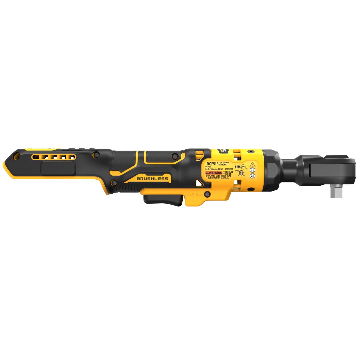 Аккумуляторный угловой гайковерт DEWALT DCF513P1, 18 В, 95 Нм, 250 об/мин, с АКБ 5 Ач и ЗУ (DCF513P1N-XJ)