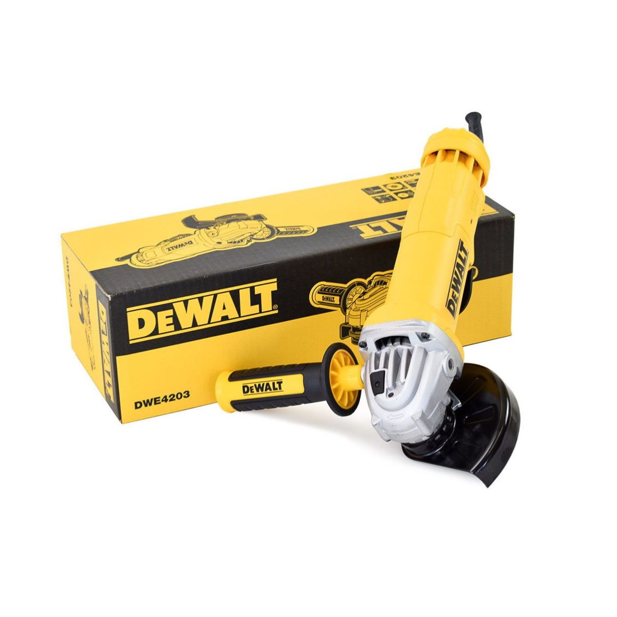 Угловая шлифмашина DEWALT DWE4203, 1010 Вт, 125 мм, 11000 об/мин