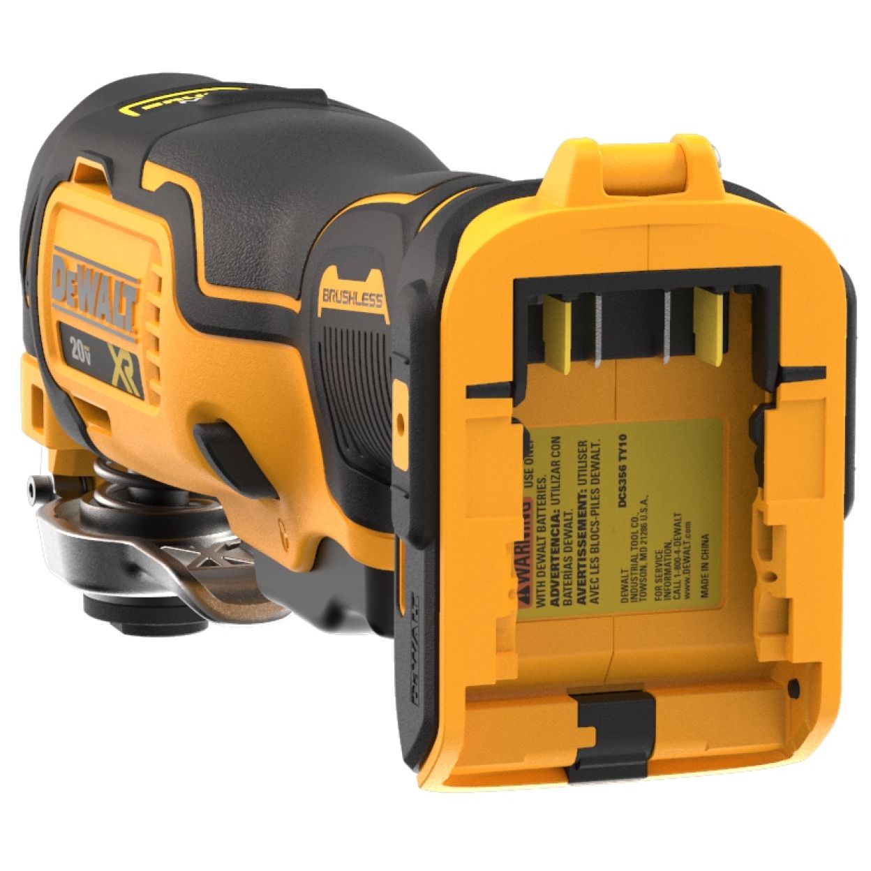 Аккумуляторный реноватор DEWALT DCS356B, 20 В, 20000 кол/мин, без АКБ и ЗУ (DCS356B-XJ)