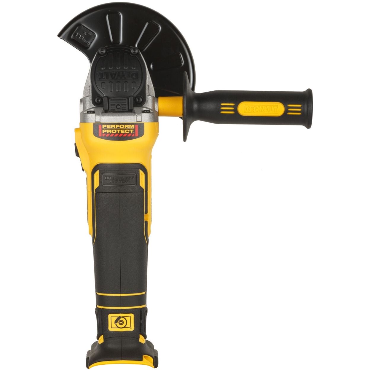 Аккумуляторная угловая шлифмашина DEWALT DCG405S2T, 18 В, 125 мм, 9000 об/мин, с 2 АКБ 3.5 Ач и ЗУ, в кейсе TSTAK (DCG405S2T-QW)