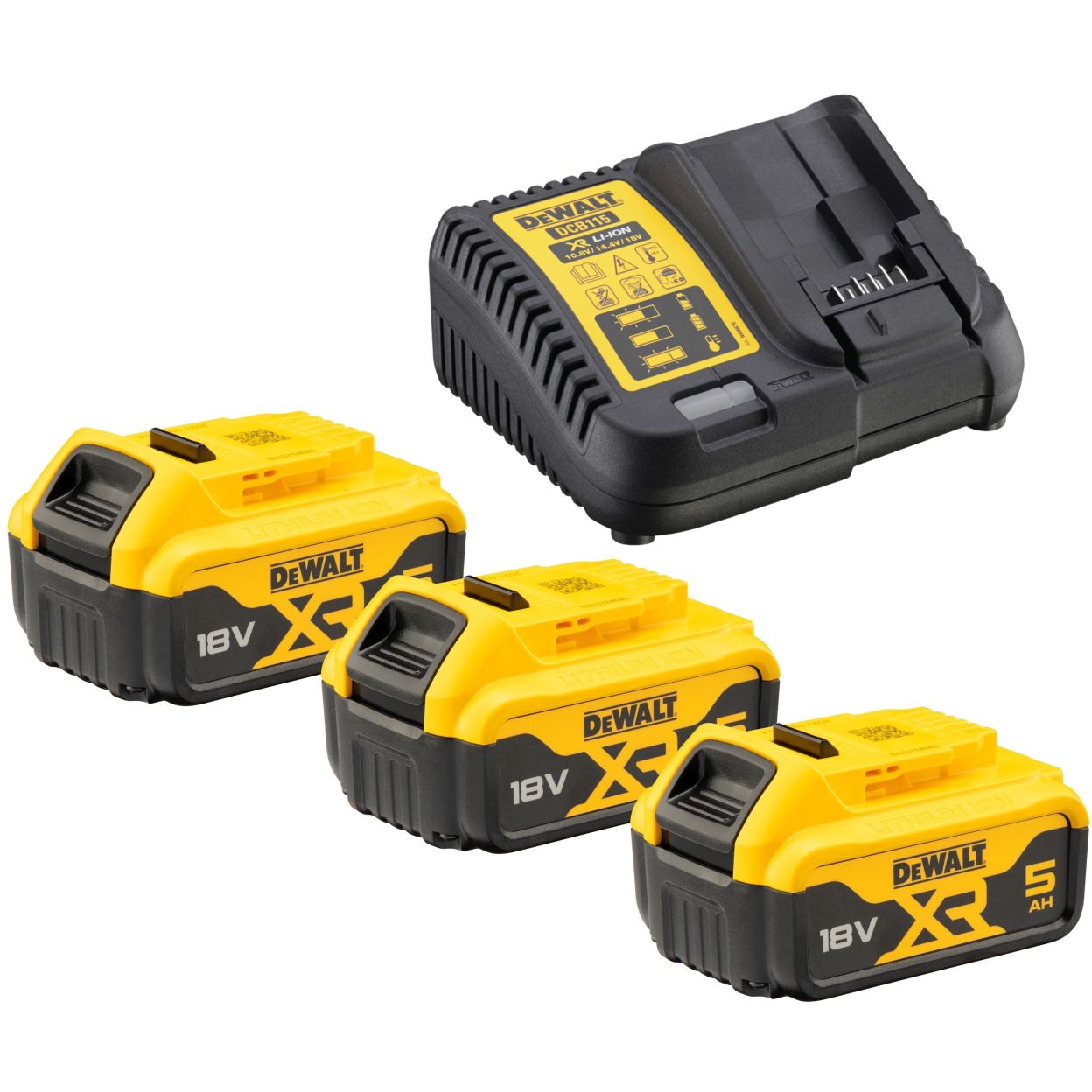 Аккумуляторный набор DEWALT DCK665P3T: дрель + пила + лобзик + рубанок + реноватор + фонарь, с 3 АКБ 5 Ач и ЗУ, в 2 кейсах TSTAK