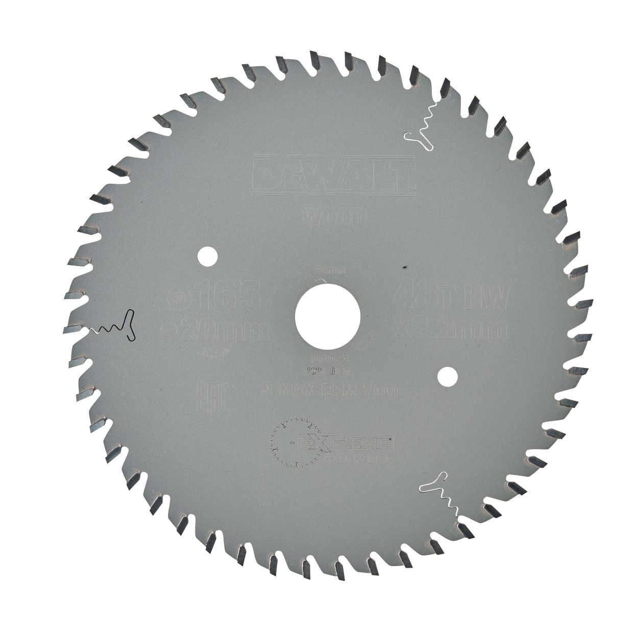 Диск пильный по дереву DEWALT DT1090, 165х20х1.6 мм (DT1090-QZ)