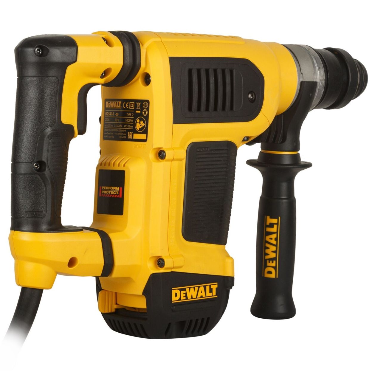 Перфоратор DEWALT D25413K, 1000 Вт, 4.2 Дж, 4700 уд/мин, в кейсе (D25413K-QS)