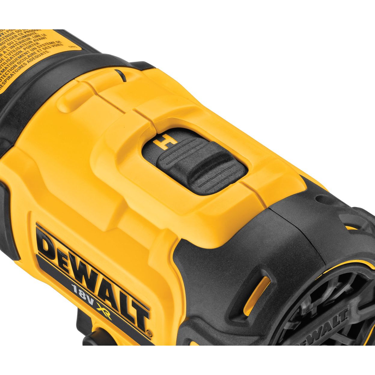 Аккумуляторный пистолет горячего воздуха DEWALT DCE530N, 18 В, 530°С, 190 л/мин, без АКБ и ЗУ (DCE530N-XJ)