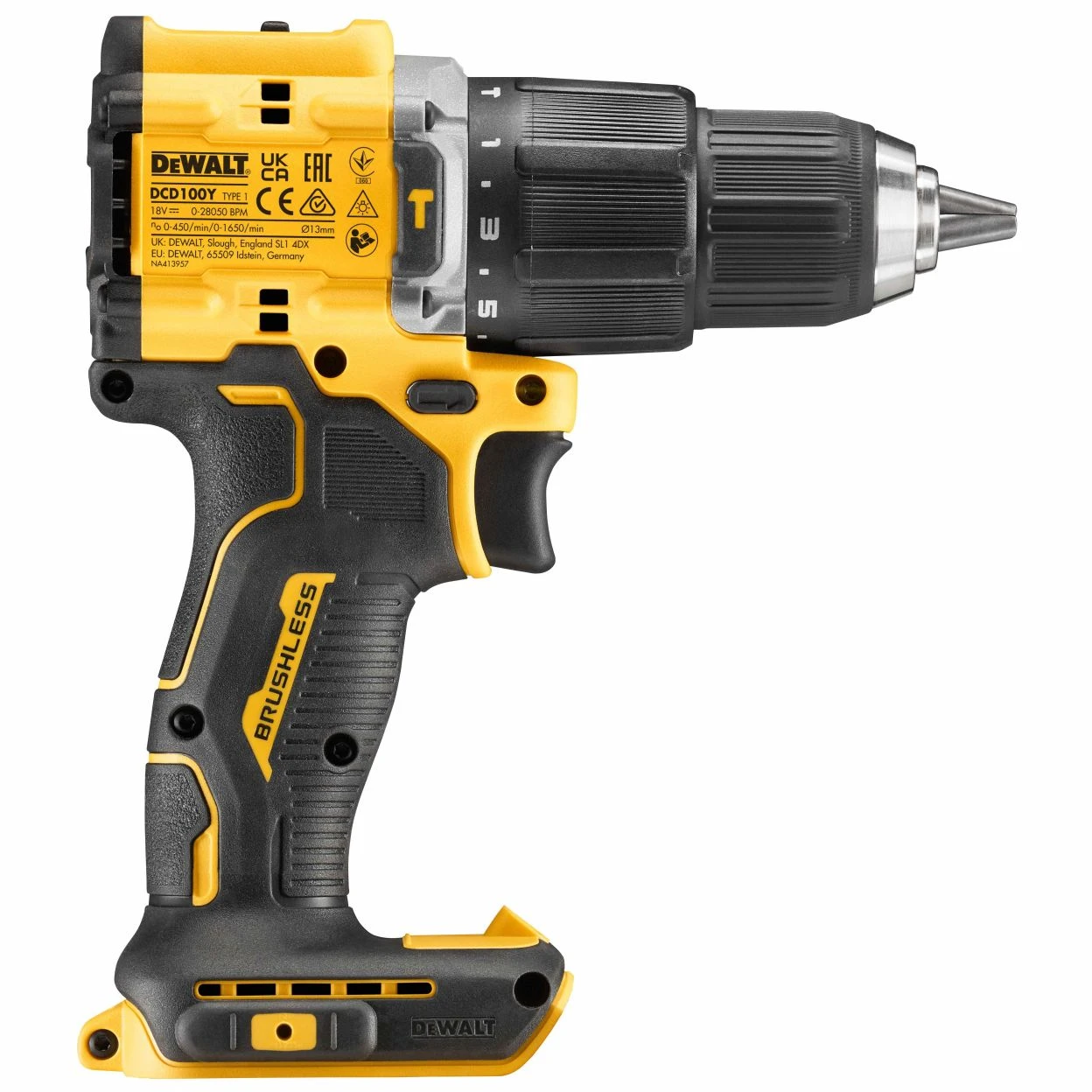 DEWALT DCD100YNT 18 1650 28050 TSTAK DCD100YNT XJ