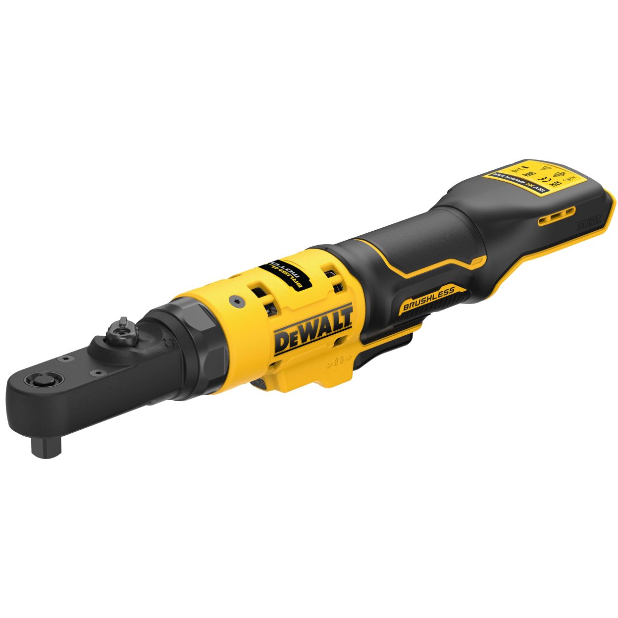 Аккумуляторный угловой гайковерт DEWALT DCF500N, с трещоткой, 12 В, 67 Нм, 450 об/мин, без АКБ и ЗУ (DCF500N-XJ)