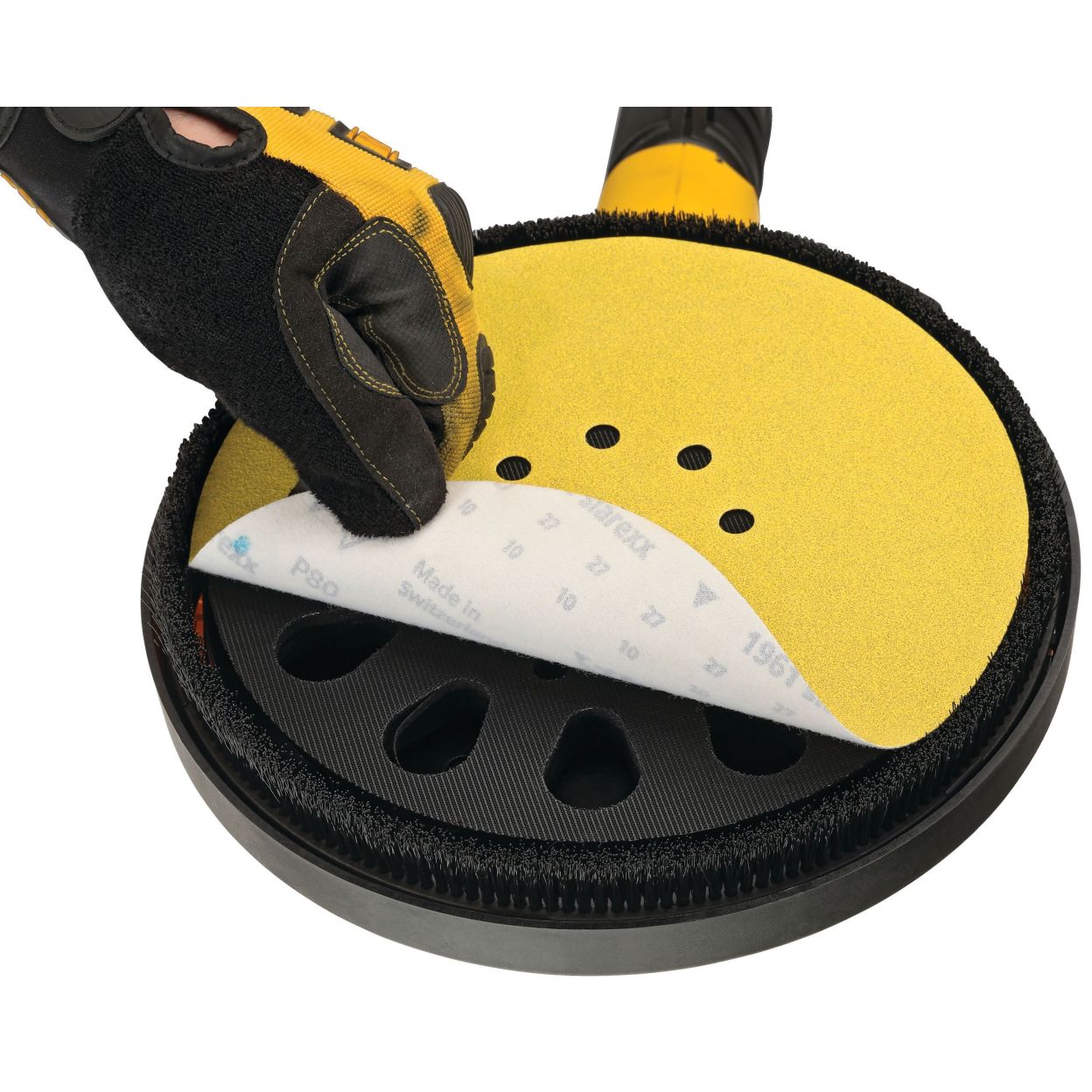 Аккумуляторная эксцентриковая шлифмашина для стен DEWALT DCE800N, 18 В, 225 мм, 1200 кол/мин, без АКБ и ЗУ