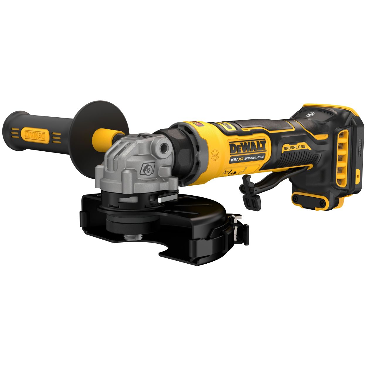 Аккумуляторная угловая шлифмашина DEWALT DCG404N, 18 В, 125 мм, 11000 об/мин, без АКБ и ЗУ (DCG404N-XJ)