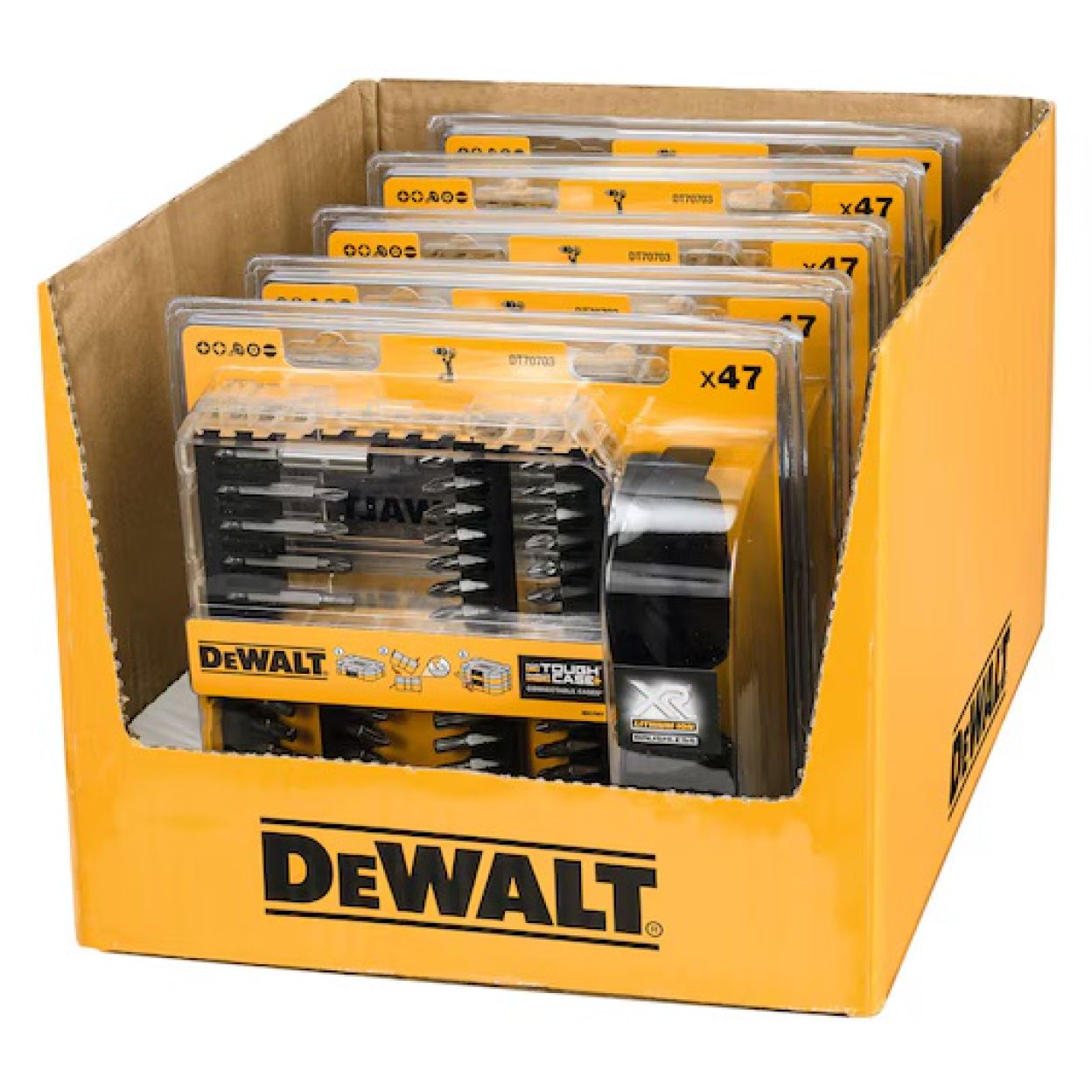 Набор бит DEWALT DT70703, PZ2, 25/50 мм, 47 шт. (DT70703-QZ)