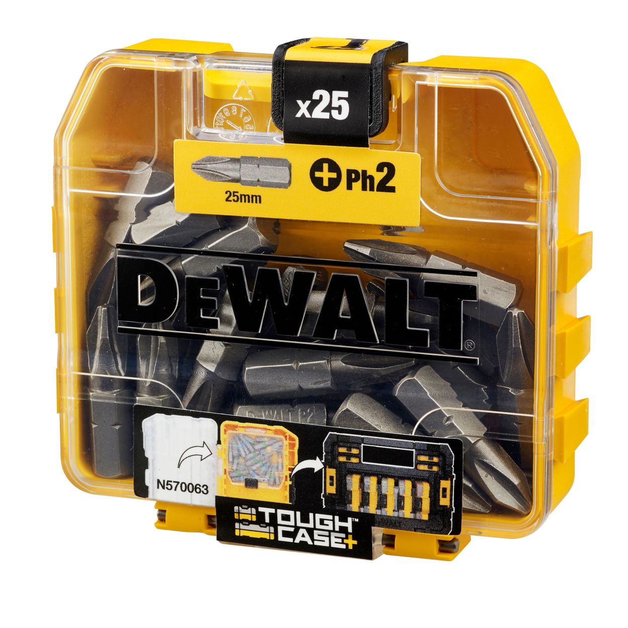 Бита DEWALT PH2, 25 мм, шестигранный (HEX), (DT71522-QZ)