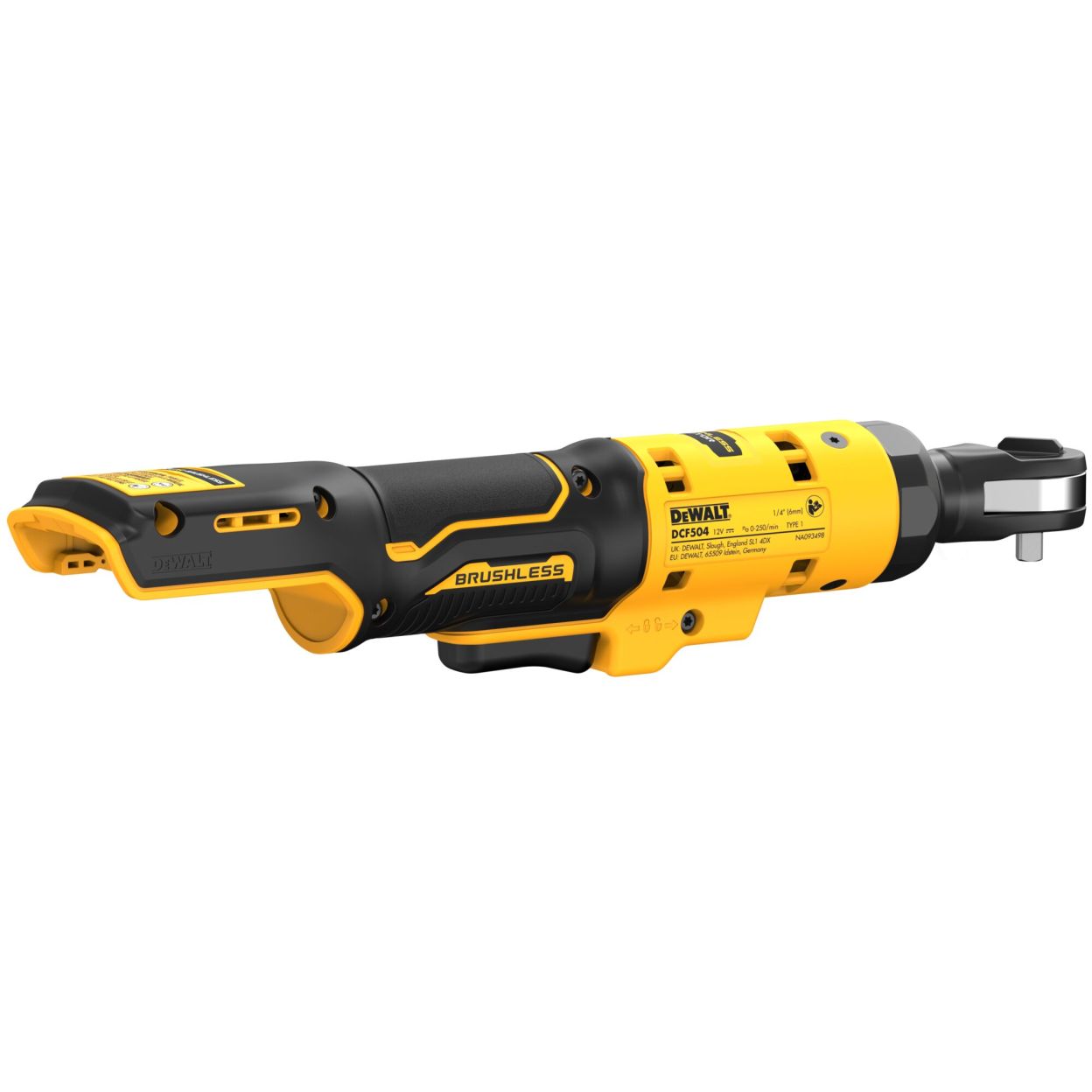 Угловой аккумуляторный гайковерт DeWALT, 1/2", 12В, без АКБ и ЗУ, DCF504N