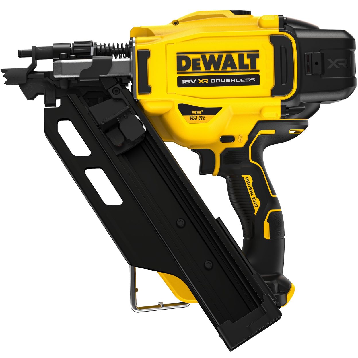 Аккумуляторный гвоздезабивной пистолет DEWALT DCN930P2, 18 В, с 2 АКБ 5 Ач и ЗУ, в кейсе (DCN930P2-QW)