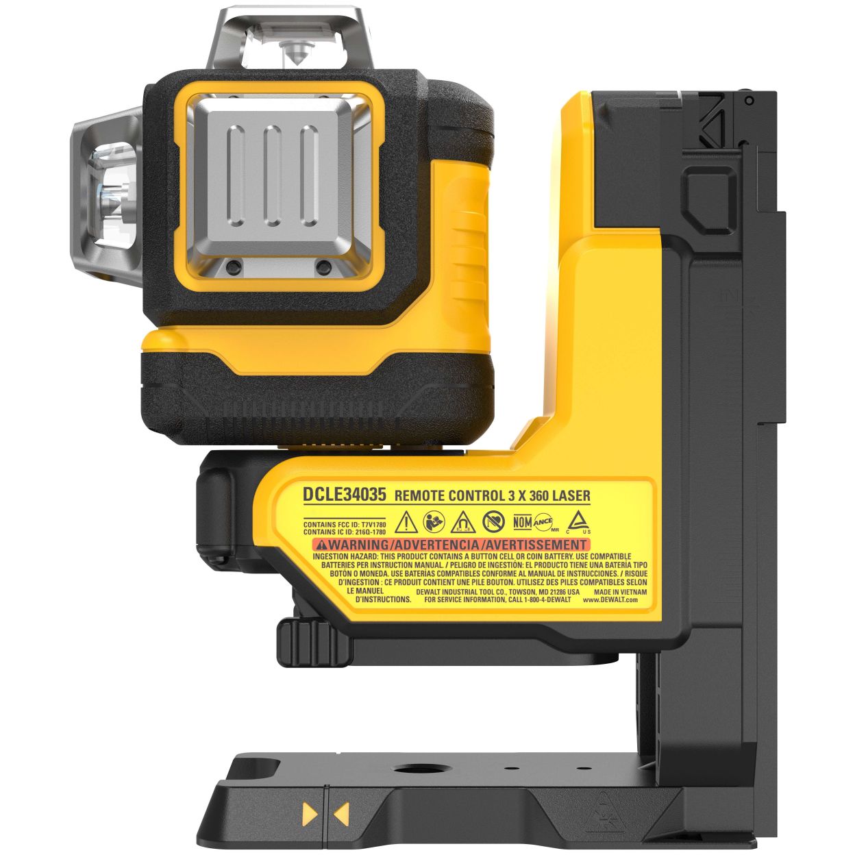 Аккумуляторный лазерный нивелир DEWALT DCLE34035D1, 18 В, зеленый луч, 80 м, с АКБ 2 Ач и ЗУ, в кейсе TSTAK (DCLE34035D1-QW)