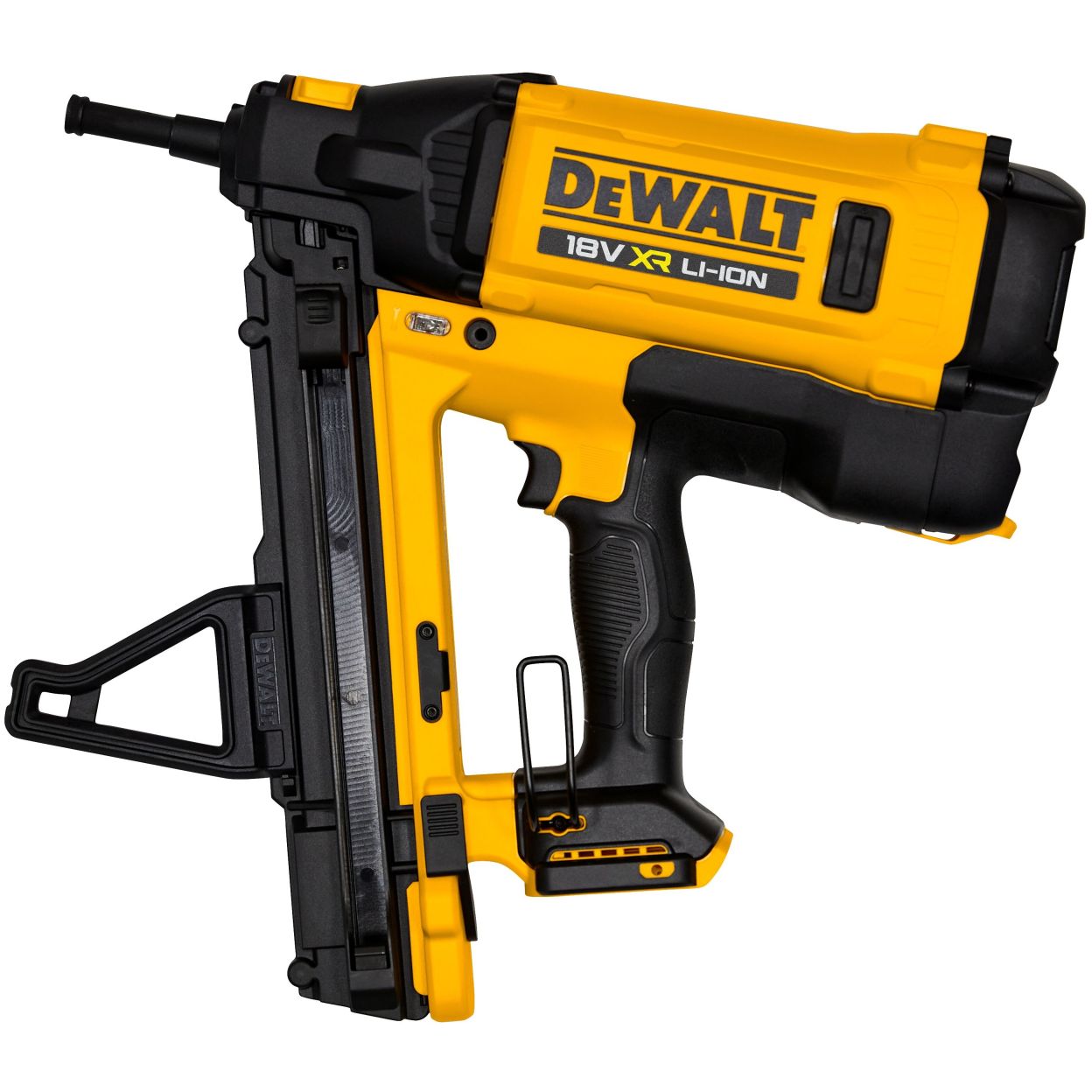 Аккумуляторный гвоздезабивной пистолет DEWALT DGN845D1, 18 В, 100 Дж, с АКБ 2 Ач и ЗУ, в кейсе (DGN845D1-QW)