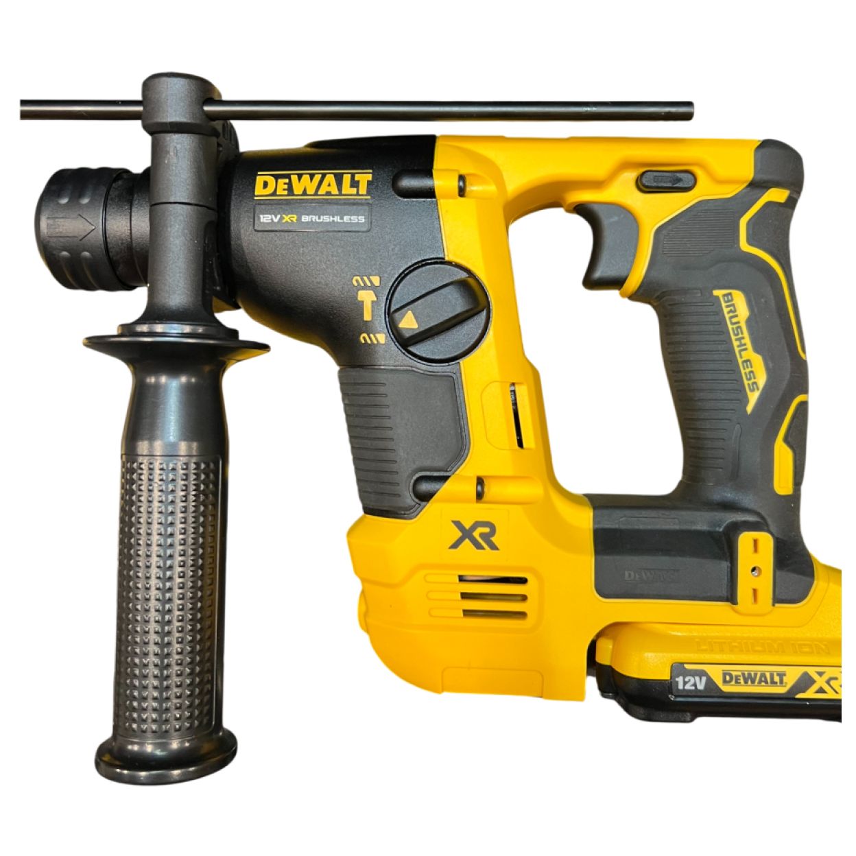 Аккумуляторный перфоратор DEWALT DCH072L2, 12 В, 1.2 Дж, 4280 уд/мин, с 2 АКБ 3 Ач и ЗУ, в кейсе TSTAK (УЦЕНЕННЫЙ ТОВАР) (DCH072L2-QW/U)