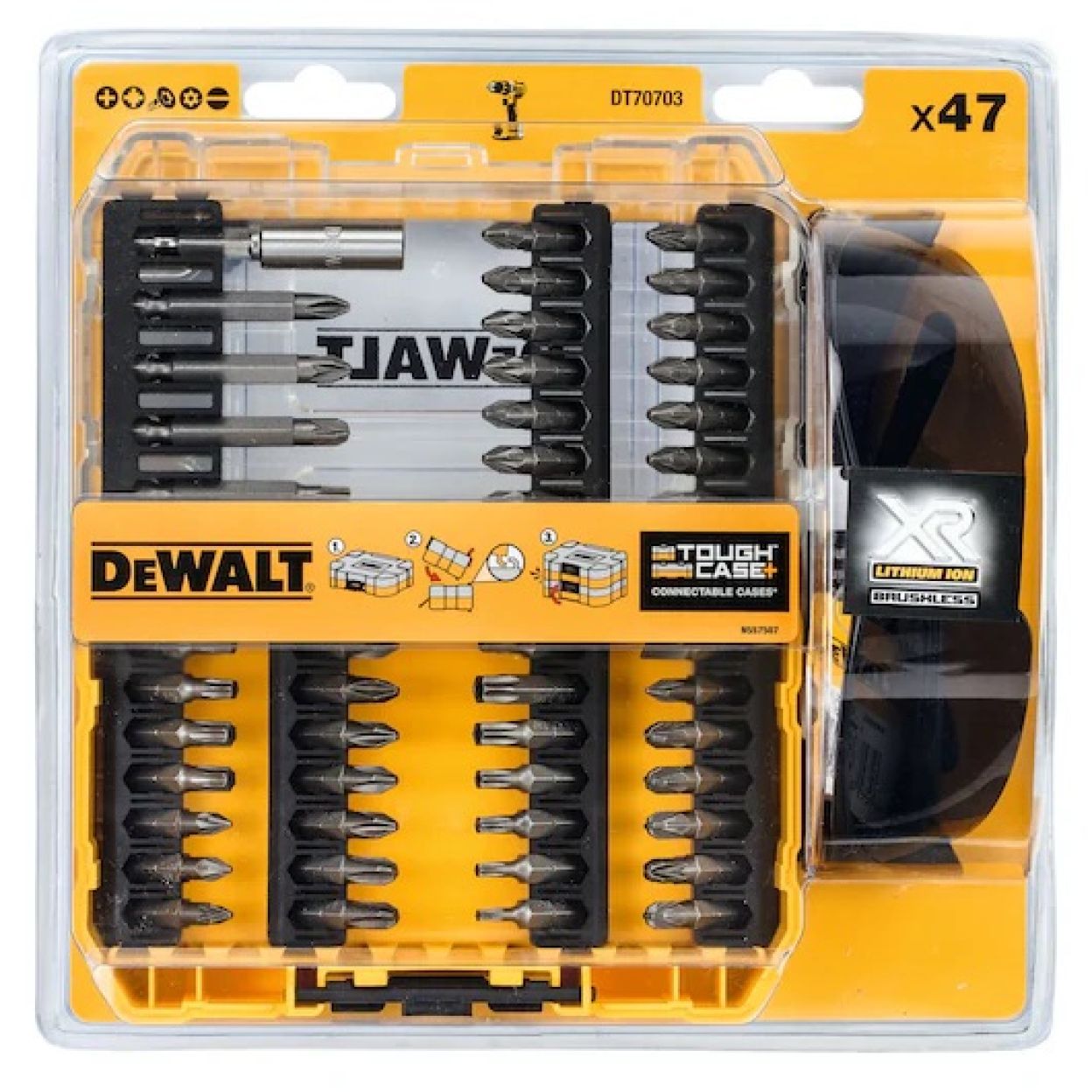 Набор бит DEWALT DT70703, PZ2, 25/50 мм, 47 шт. (DT70703-QZ)