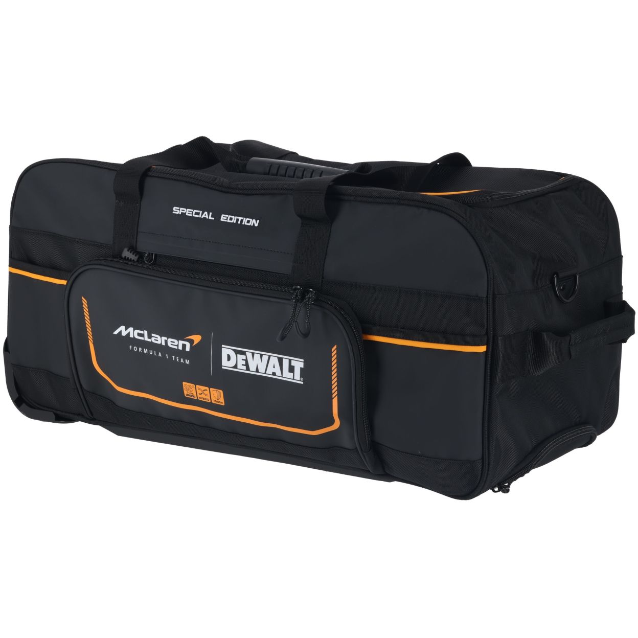 Сумка DEWALT McLaren Limited Edition DWST83522-9, с наплечным ремнем, на колесах, 60 л