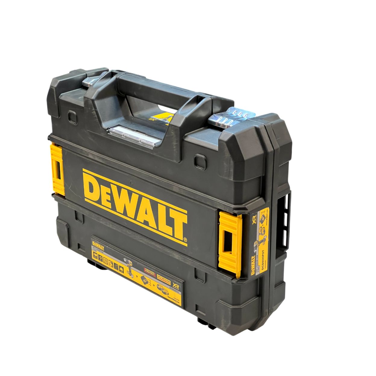 Дрель-шуруповерт DEWALT DCD800P2T, 18 В, 2000 об/мин, с 2 АКБ 5 Ач и ЗУ, в кейсе(УЦЕНЕННЫЙ ТОВАР) (DCD800P2T-QW/U1)