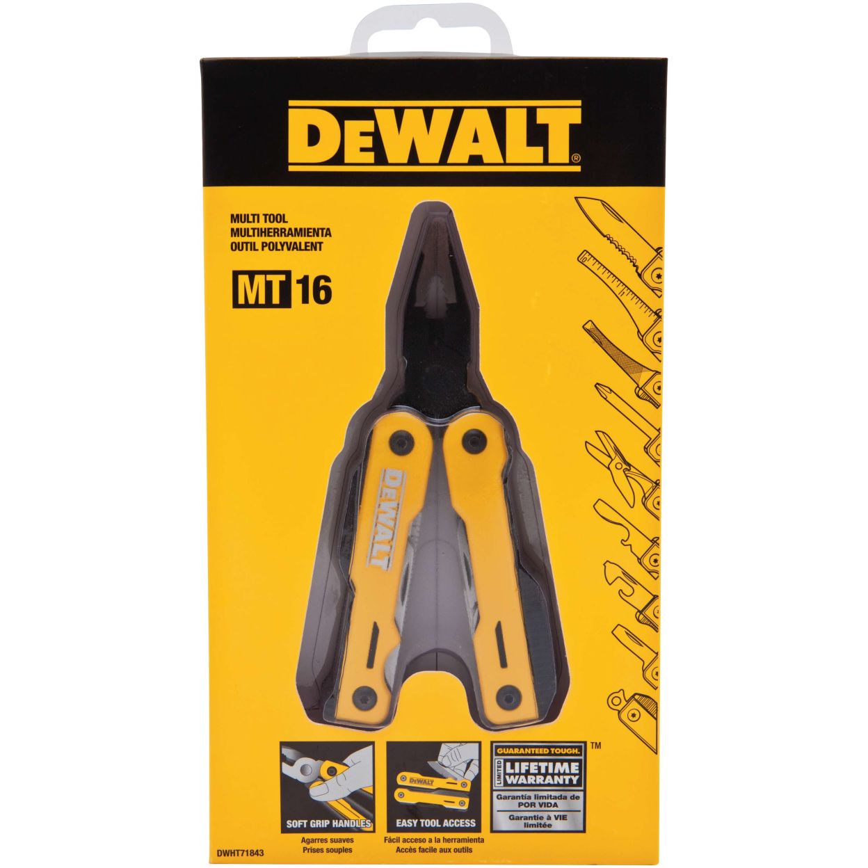 Мультитул DEWALT DWHT71843, 16 в 1