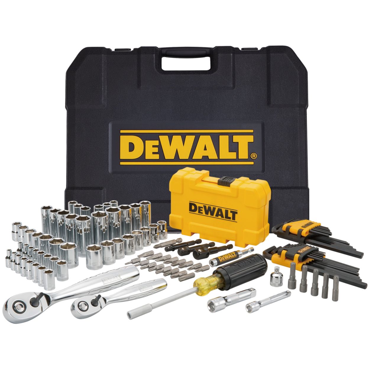 Набор ручного инструмента и оснастки DEWALT DWMT73801-1, 108 шт., в кейсе