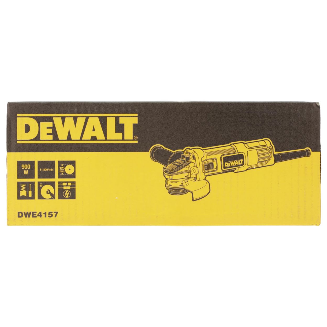 Угловая шлифмашина DEWALT DWE4157, 900 Вт, 125 мм, 11800 об/мин