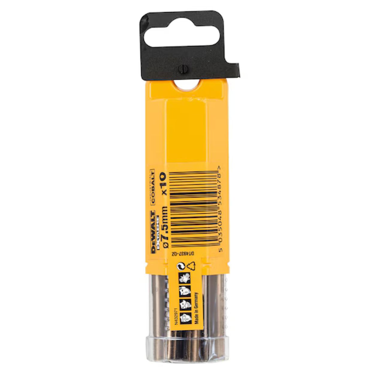 Сверло по металлу DEWALT DT4937, 7.5x66x109 мм, 10 шт. (DT4937-QZ)