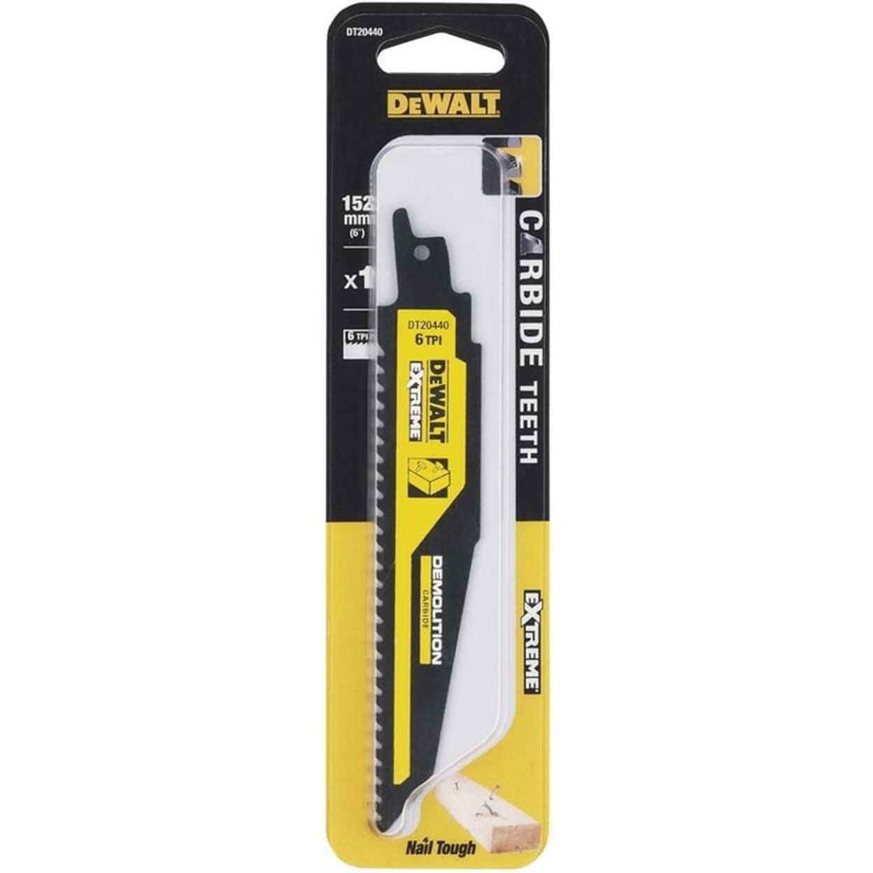 Полотно для сабельной пилы DEWALT DT20440, по металлу, 1 шт. (DT20440-QZ)
