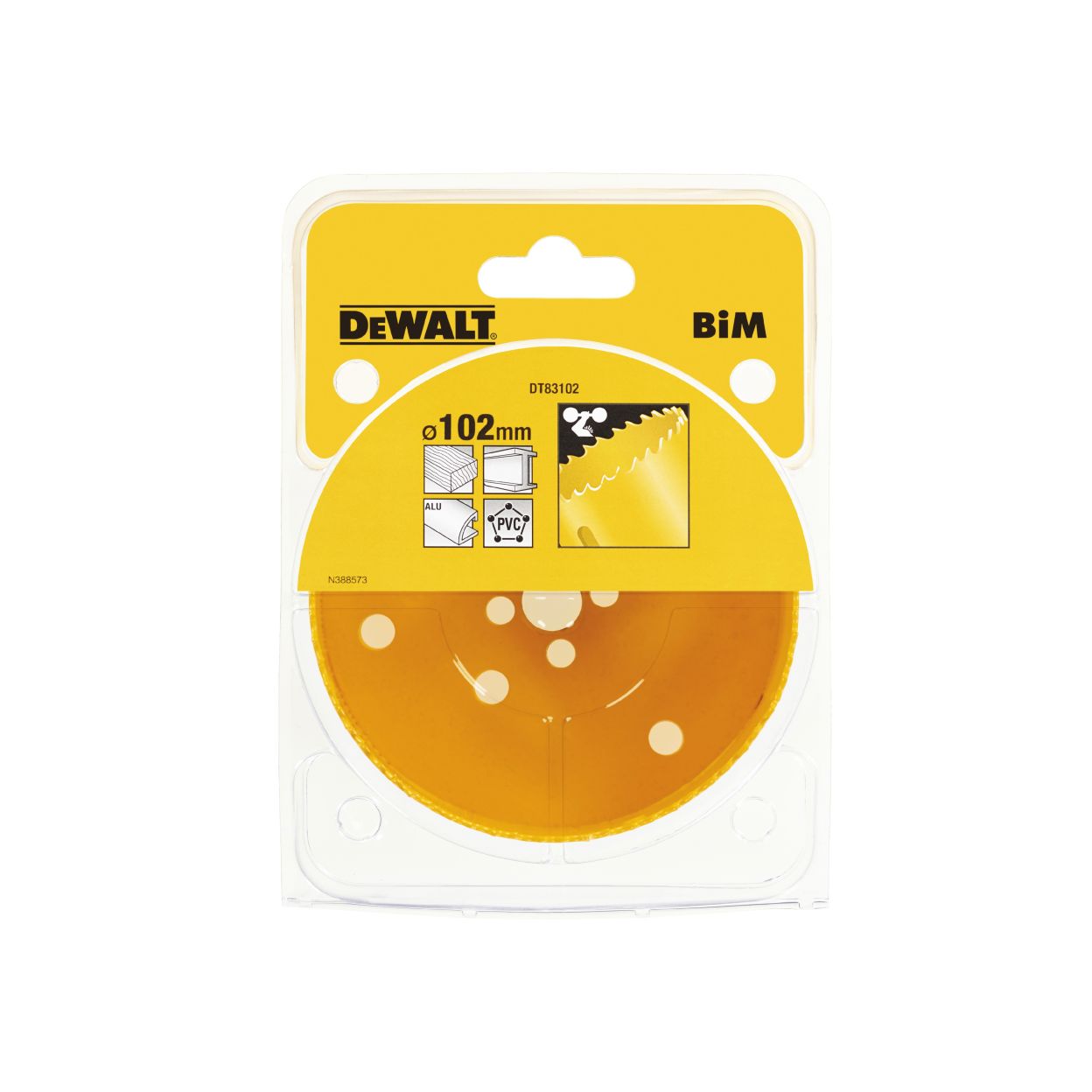 Коронка биметаллическая DEWALT DT83102, M3 102 x 46 мм