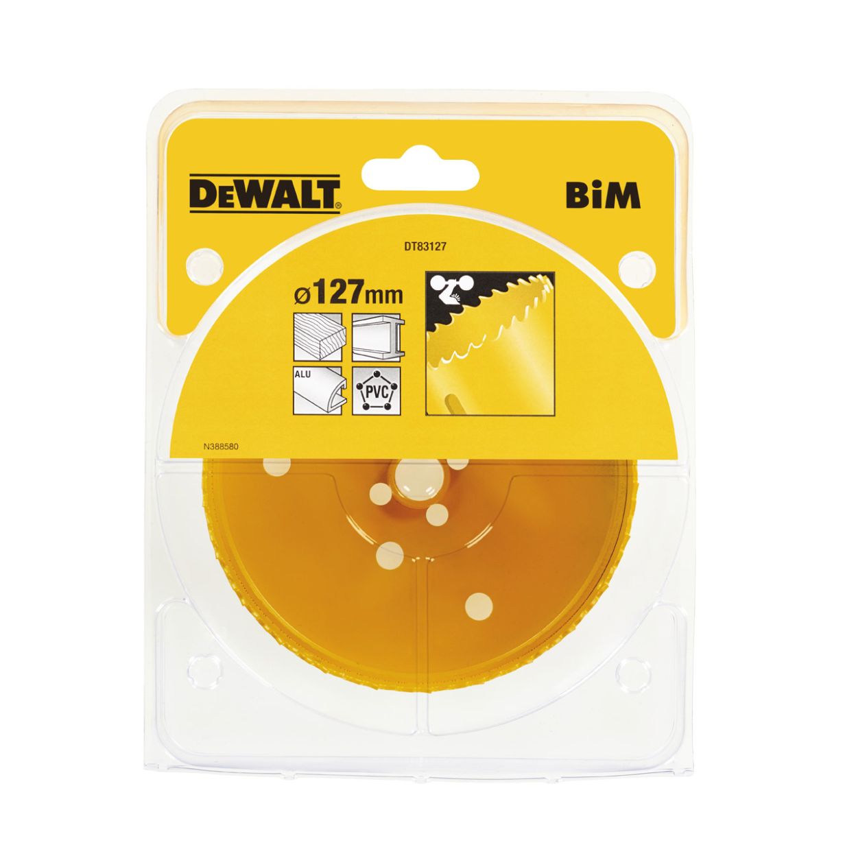 Коронка биметаллическая DEWALT DT83127, M3 127 x 46 мм